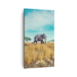 Cuadro sobre lienzo - Impresión de Imagen - El gris ya no está de moda - 45x80 cm