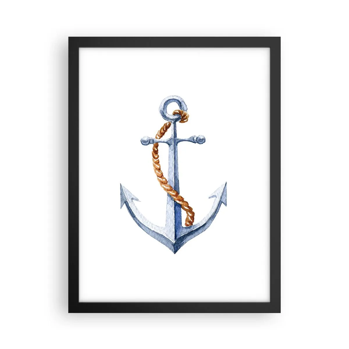 Póster en marco negro - ¡Ah, aventura! - 30x40 cm