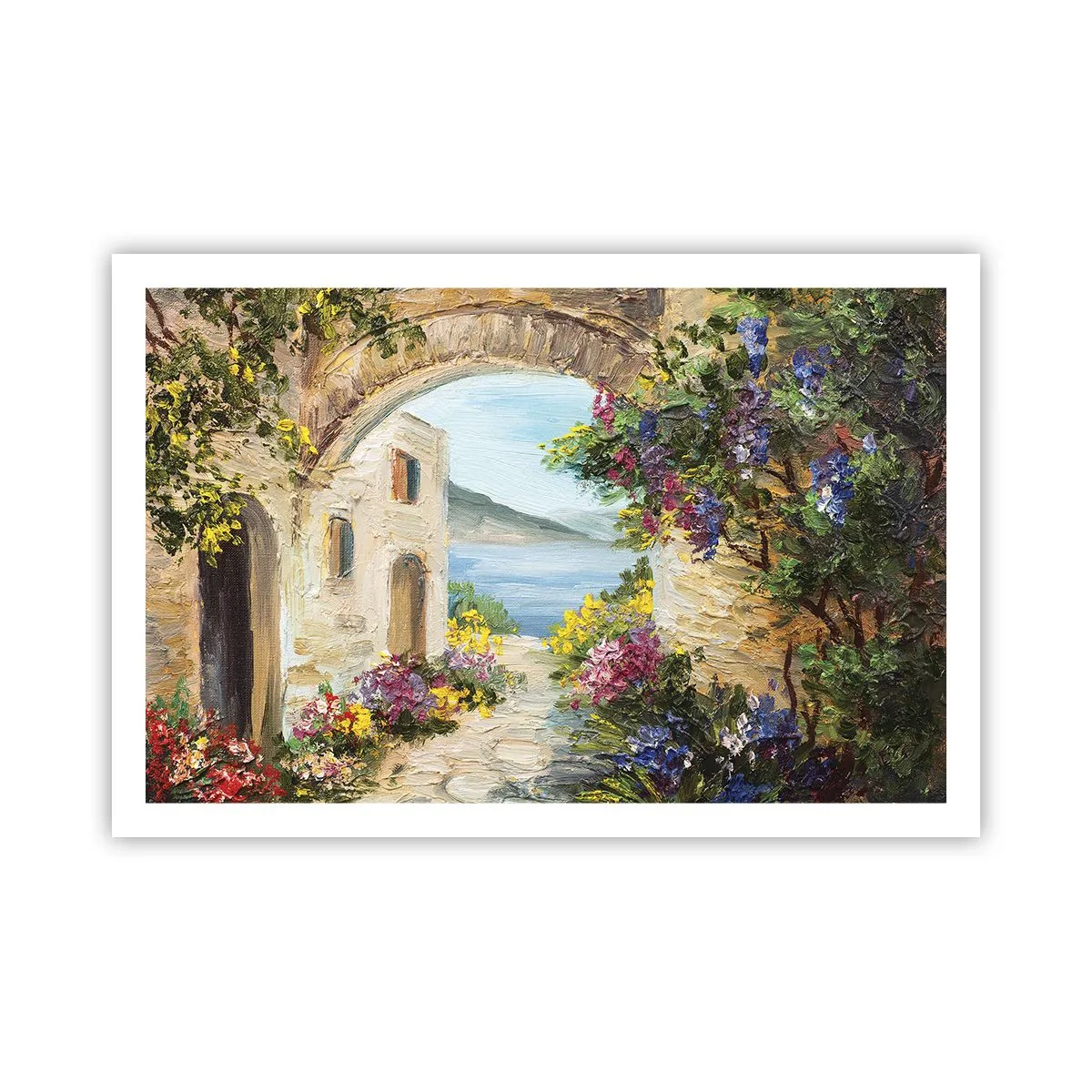 Póster - El encanto del paisaje costero - 91x61 cm