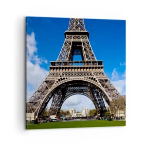 Cuadro sobre lienzo - Impresión de Imagen - Todo París a sus pies - 60x60 cm