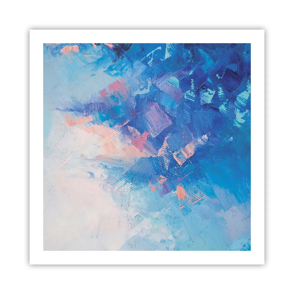 Póster - Abstracción invernal - 60x60 cm