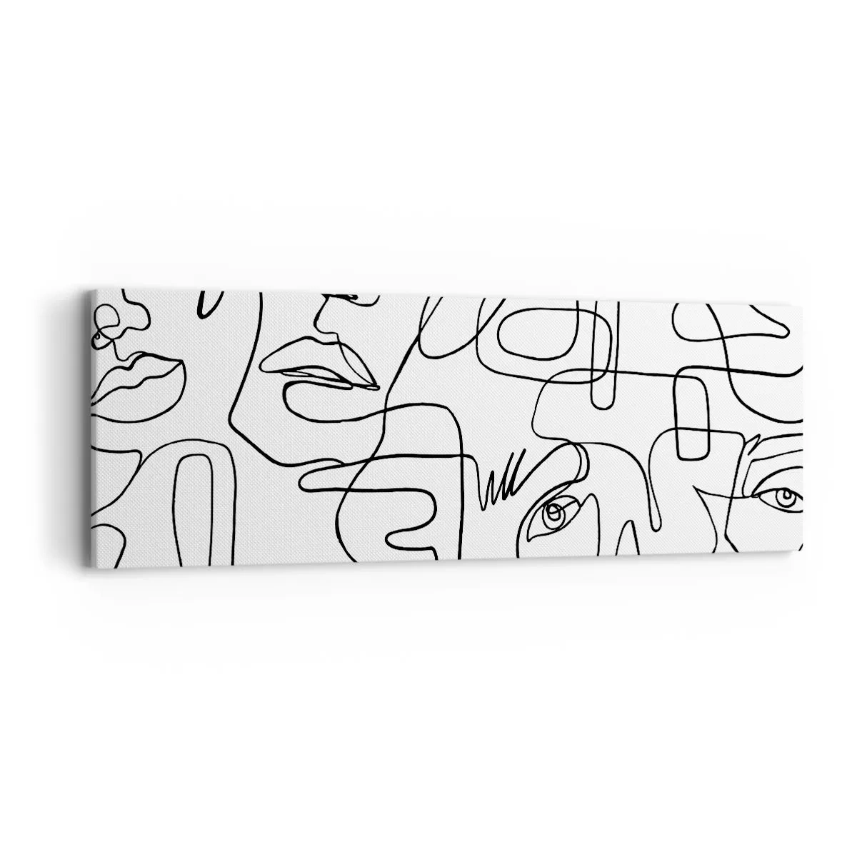 Cuadro sobre lienzo - Impresión de Imagen - Entre emociones enredadas - 90x30 cm