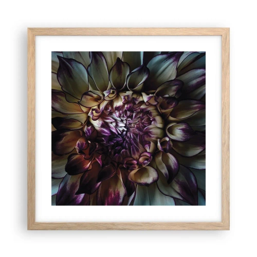 Póster en marco roble claro - El florecimiento de la hermosura - 40x40 cm