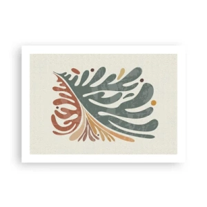 Póster - Hoja multicolor - 70x50 cm
