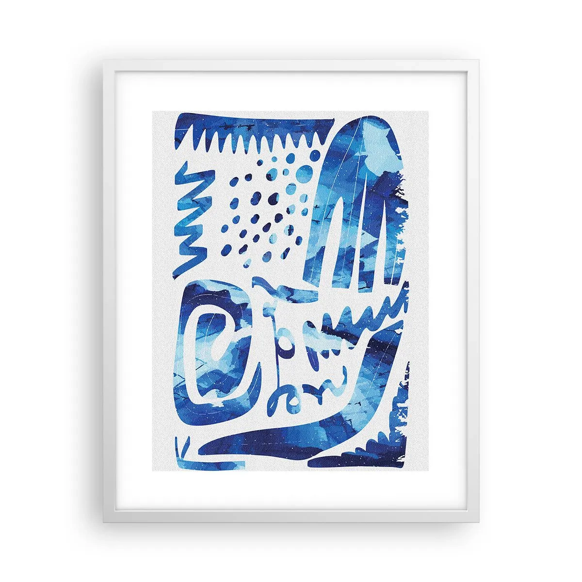 Póster en marco blanco - Vuelta a las raíces - 40x50 cm