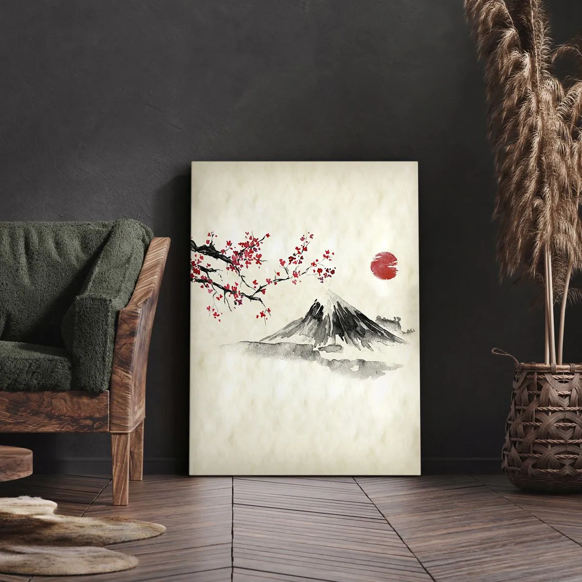 Cuadro sobre lienzo - Impresión de Imagen - Enamórate de Japón - 55x100 cm