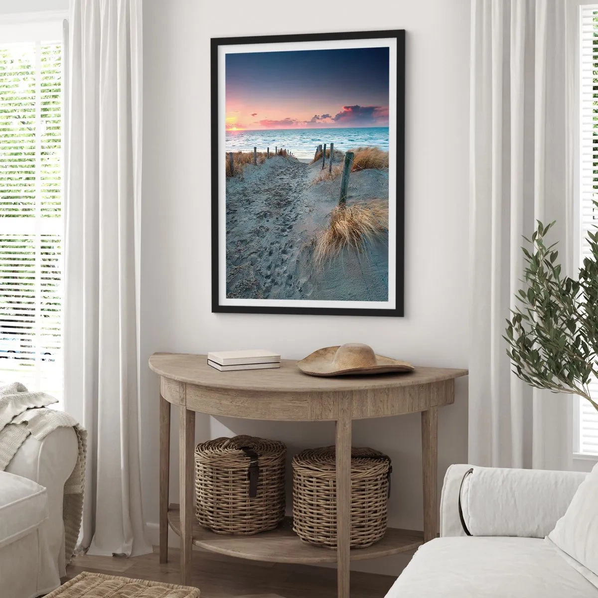 Póster en marco negro - Se derramó un arco iris de luminosidad.... - 30x40 cm