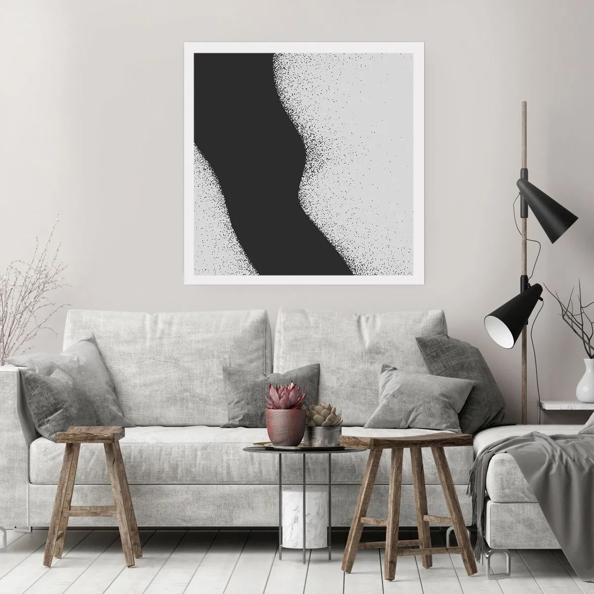 Póster - Equilibrio suave - 50x50 cm