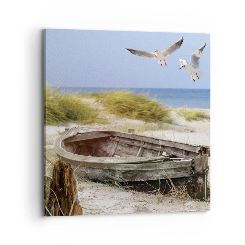 Cuadro sobre lienzo - Impresión de Imagen - Bañada por el viento - 70x70 cm