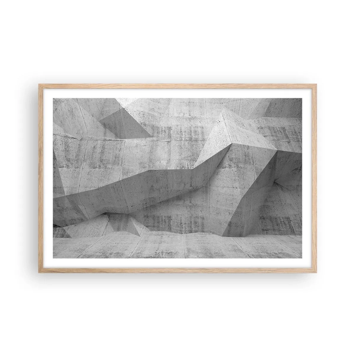 Póster en marco roble claro - Un verdadero desafío - 91x61 cm