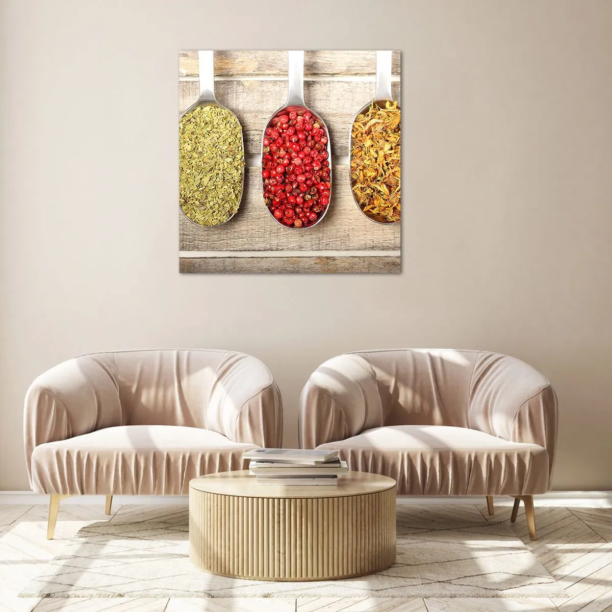 Cuadro sobre vidrio - Impresiones sobre Vidrio - La magia de la cocina - 70x70 cm