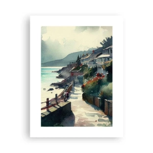 Póster - Ciudad mediterránea - 30x40 cm