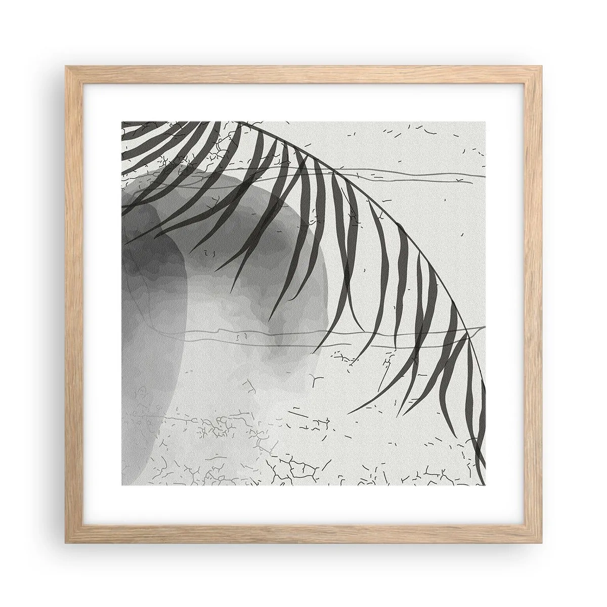 Póster en marco roble claro - El sutil exotismo de la naturaleza - 40x40 cm