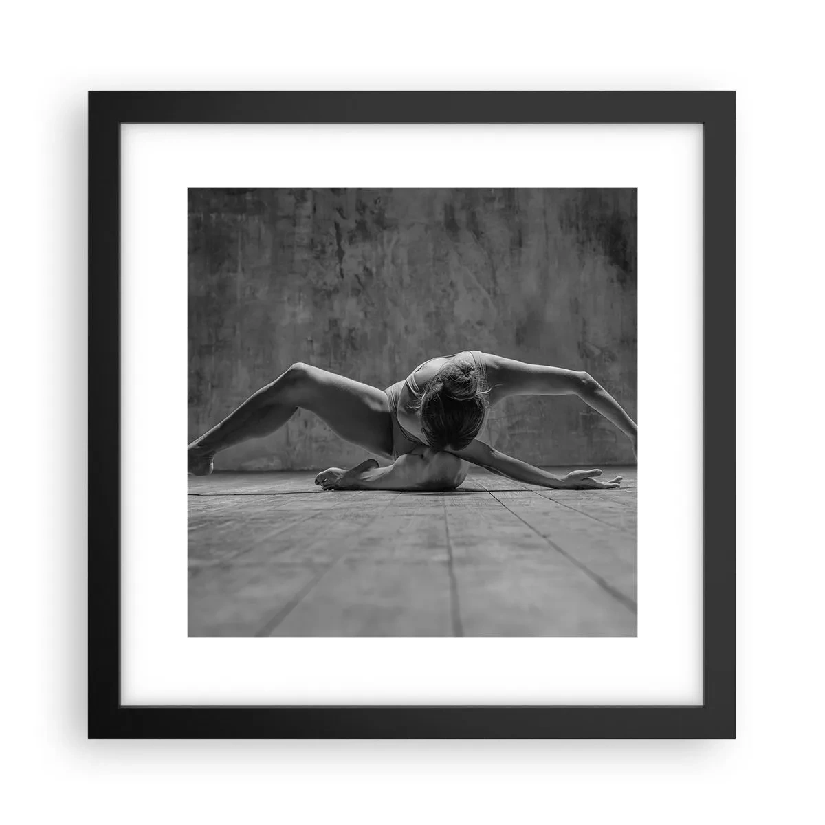 Póster en marco negro - Simetría encontrada - 30x30 cm