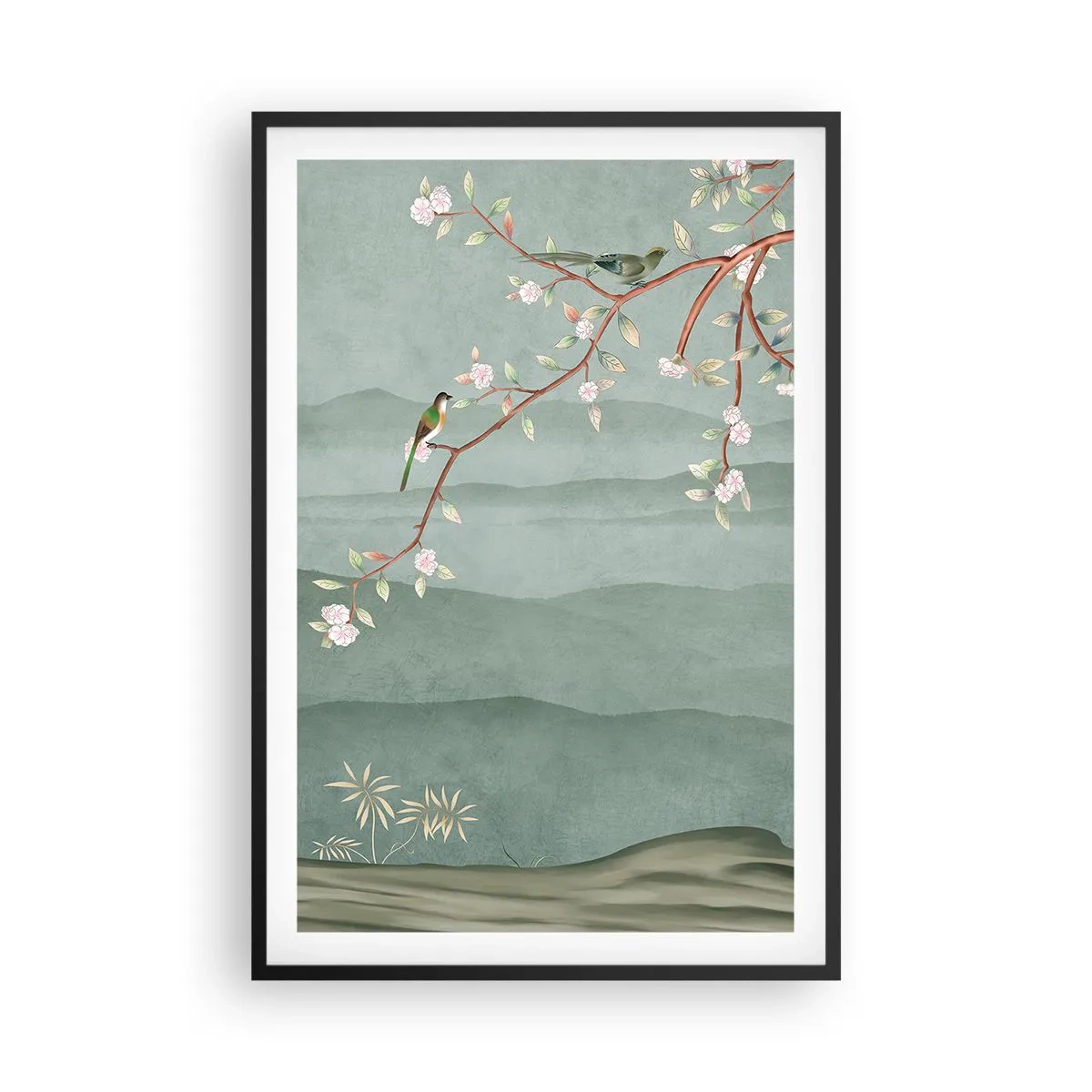 Póster en marco negro - Primavera, ah, eres tú - 61x91 cm