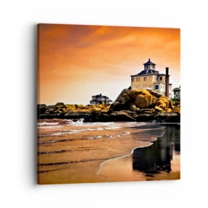 Cuadro sobre lienzo - Impresión de Imagen - La elegancia de la costa oeste - 40x40 cm