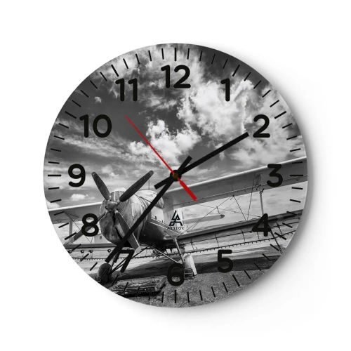 Reloj de pared - Reloj de vidrio - No puedo esperar - 30x30 cm