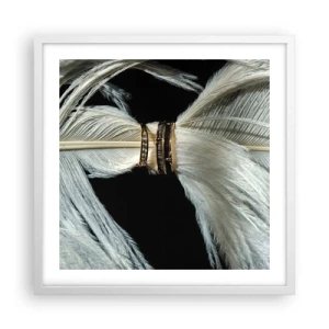 Póster en marco blanco - ...y no te dejaré.... - 50x50 cm