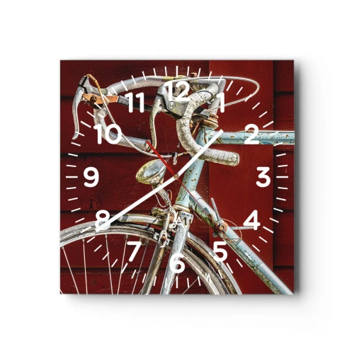 Reloj de pared - Reloj de vidrio - Creada para las victorias - 40x40 cm