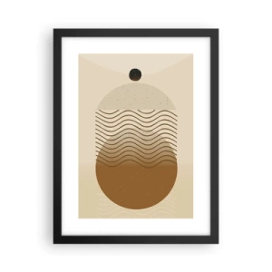 Póster en marco negro - Sobre el origen de las figuras geométricas - 30x40 cm
