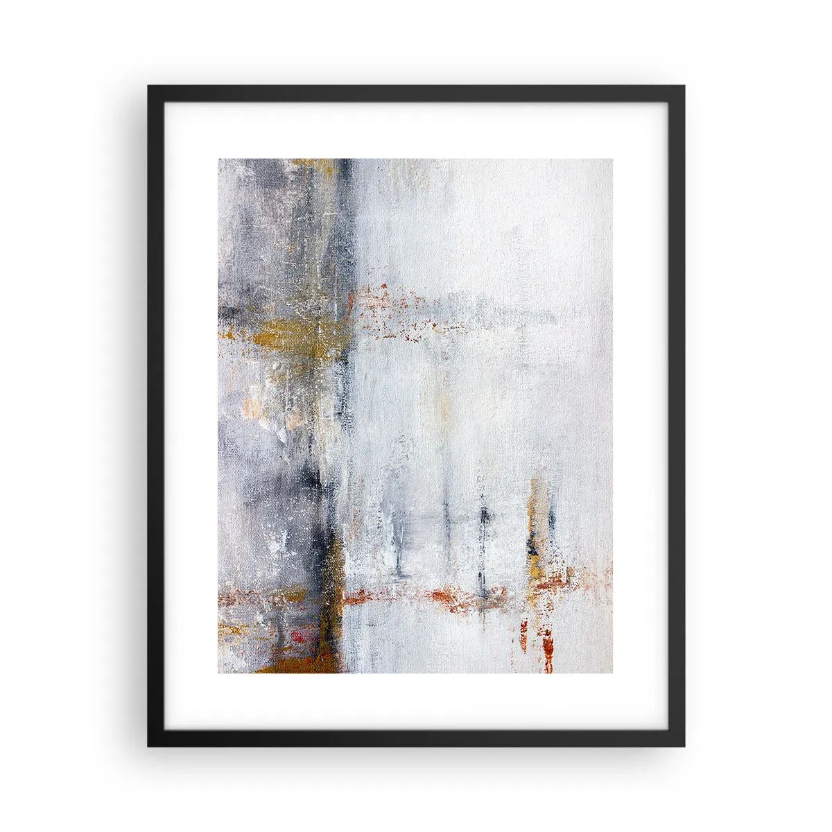 Póster en marco negro - Tras una cortina de aire - 40x50 cm