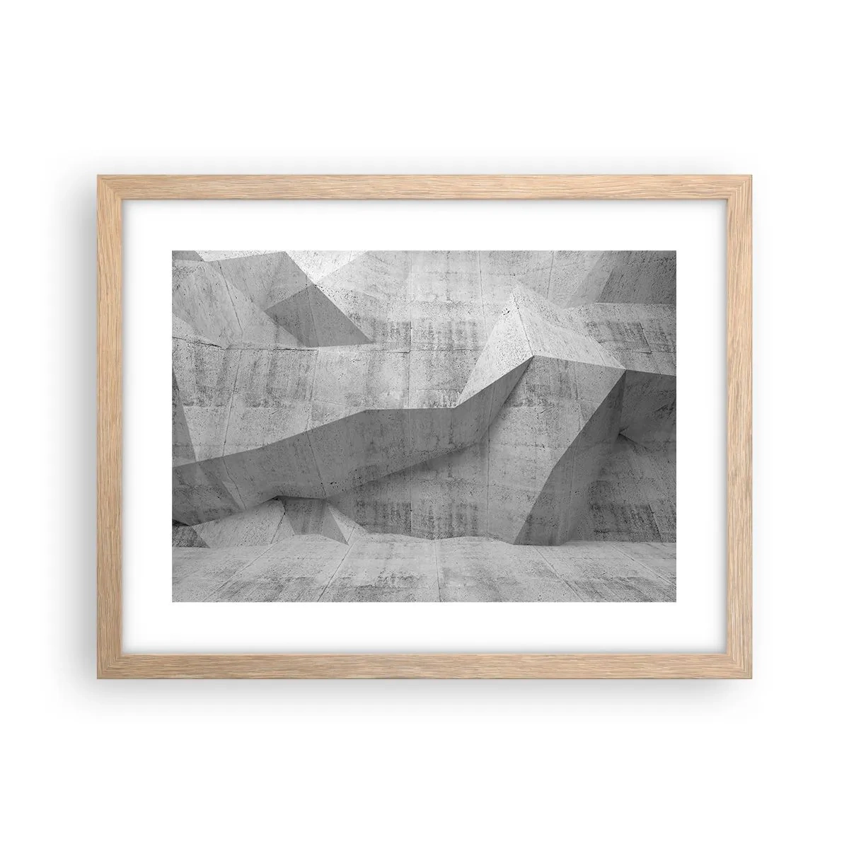 Póster en marco roble claro - Un verdadero desafío - 40x30 cm