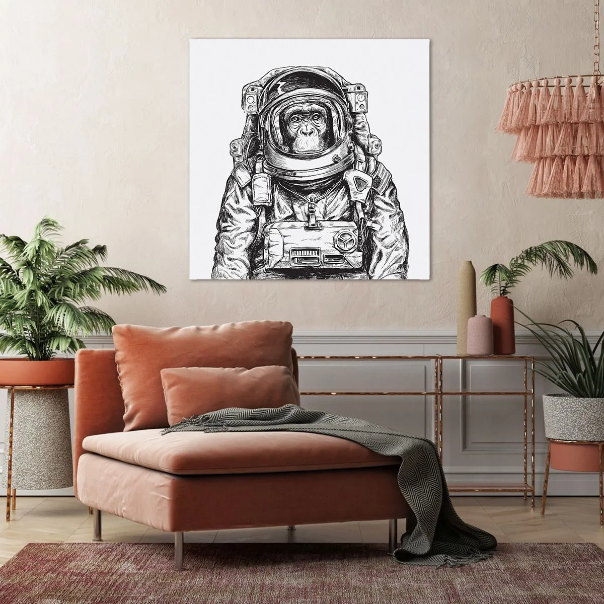 Cuadro sobre lienzo - Impresión de Imagen - Evolución alternativa - 60x60 cm