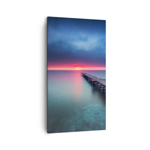 Cuadro sobre lienzo - Impresión de Imagen - Entre el cielo y el agua - 45x80 cm