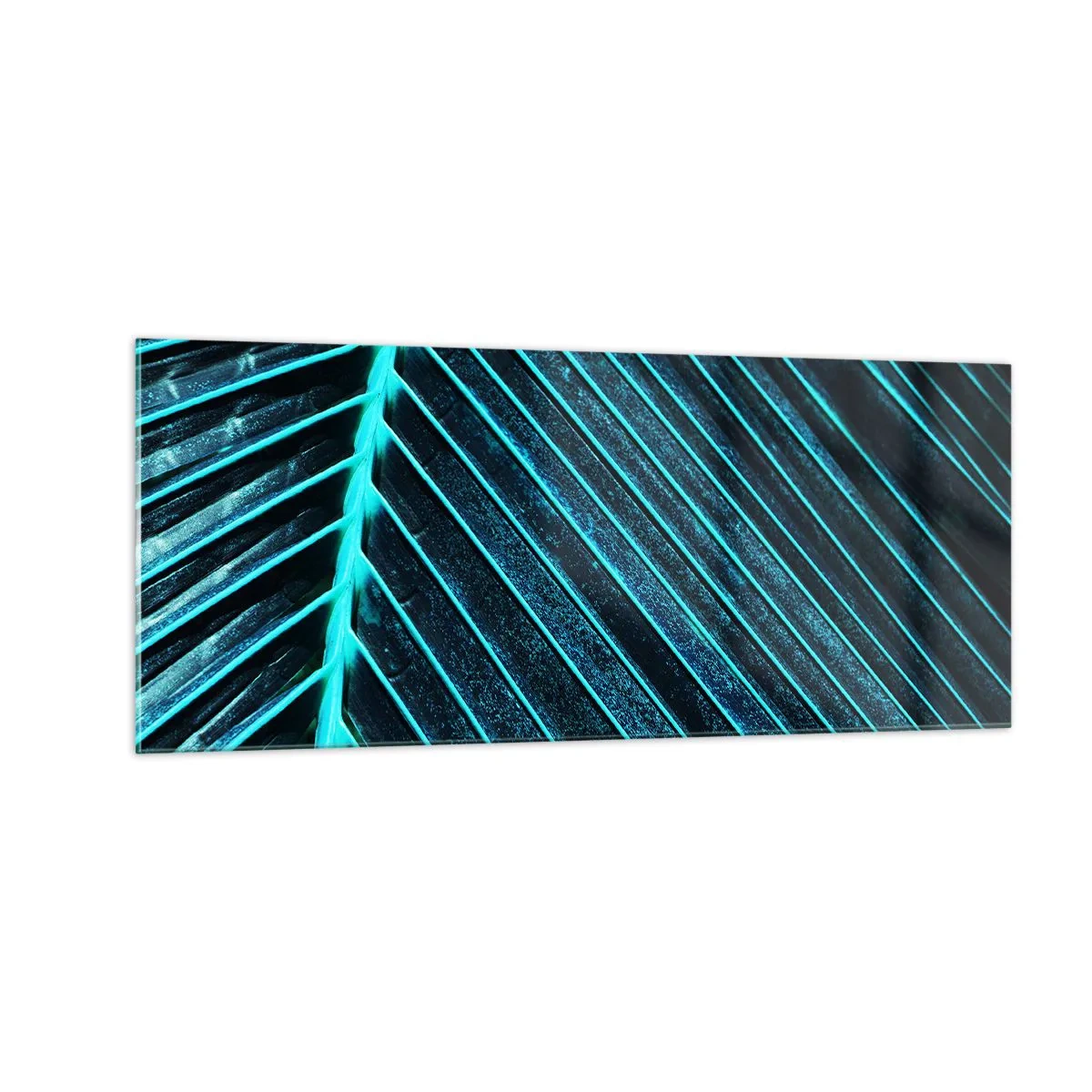 Cuadro sobre vidrio - Impresiones sobre Vidrio - La textura del verde - 100x40 cm
