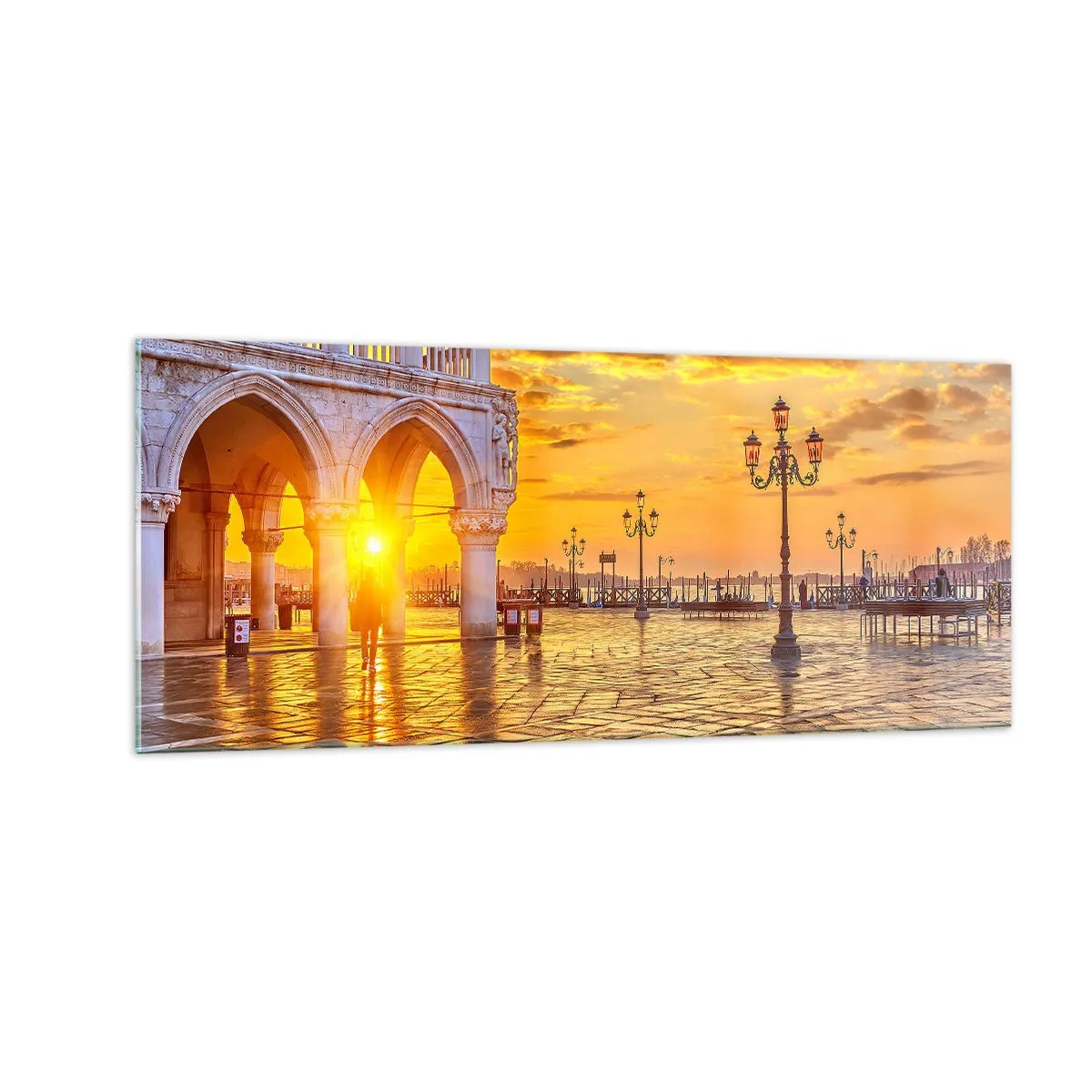 Cuadro sobre vidrio - Impresiones sobre Vidrio - ¿Dónde están todos? - 100x40 cm