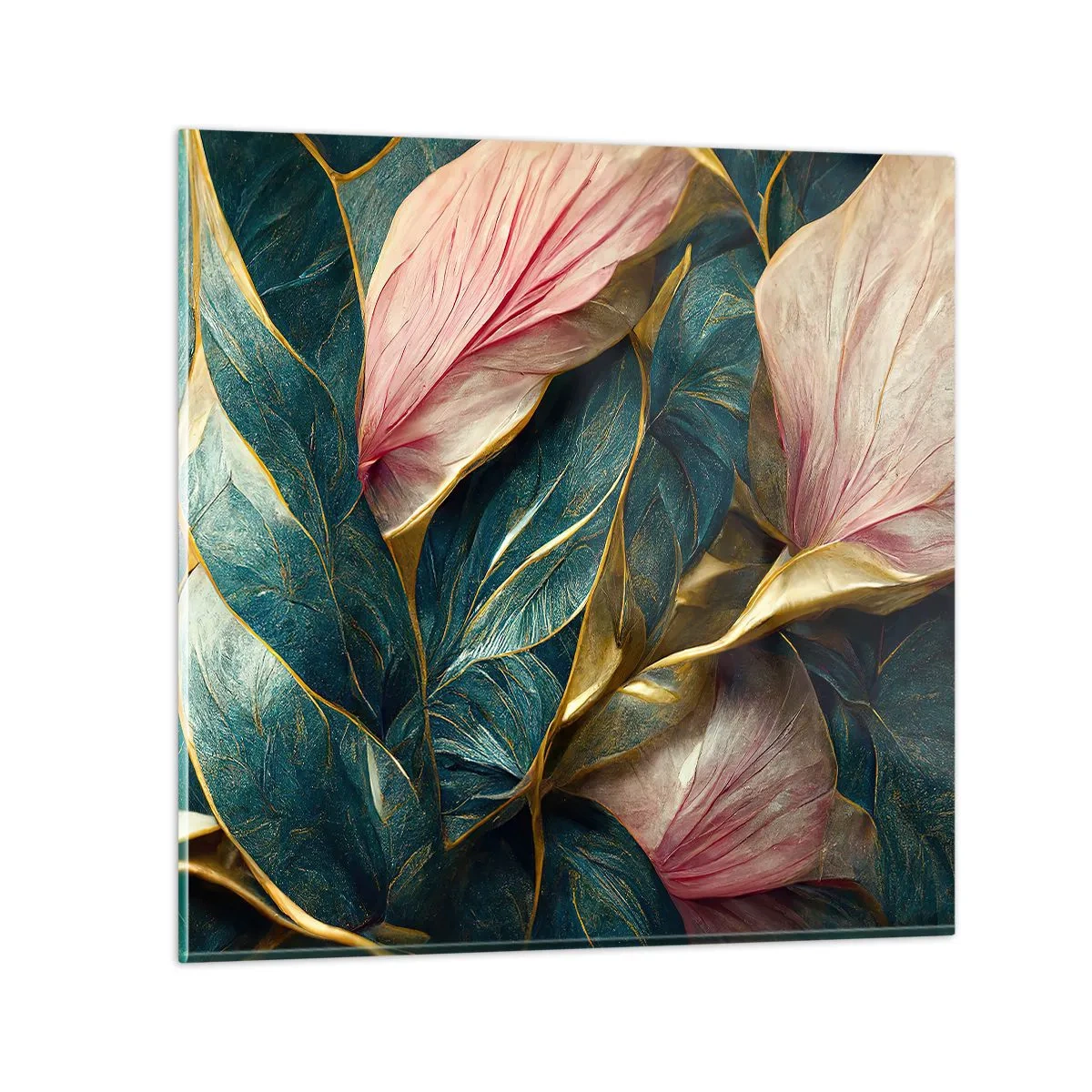 Cuadro sobre vidrio - Impresiones sobre Vidrio - Elegancia y estilo naturales - 40x40 cm