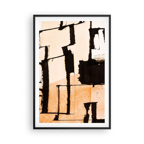 Póster en marco negro - Aun así hay orden - 61x91 cm