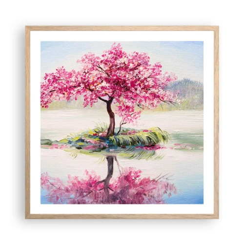 Póster en marco roble claro - Una celebración de la primavera - 60x60 cm