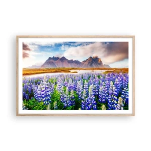 Póster en marco roble claro - La fuerza y la severidad junto a la dulzura - 91x61 cm