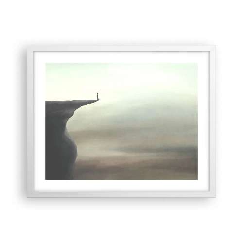 Póster en marco blanco - Hacia arriba, ¡por supuesto! - 50x40 cm