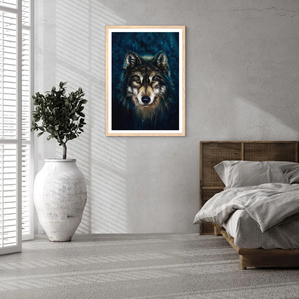 Póster en marco roble claro - ¿Alfa? Y omega - 40x50 cm