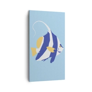 Cuadro sobre lienzo - Impresión de Imagen - Miss aguas tropicales - 45x80 cm