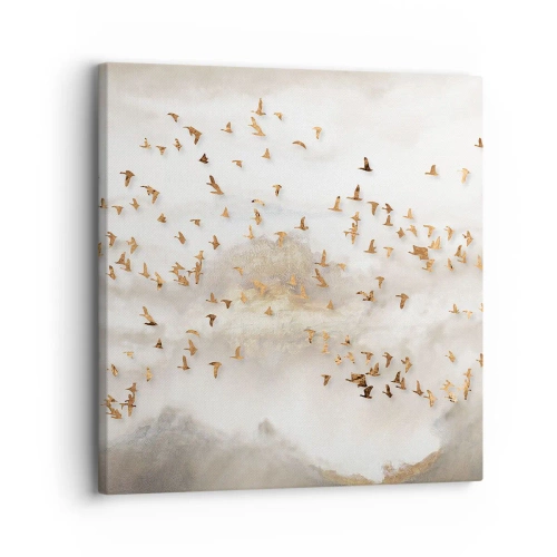 Cuadro sobre lienzo - Impresión de Imagen - Es hora... - 30x30 cm