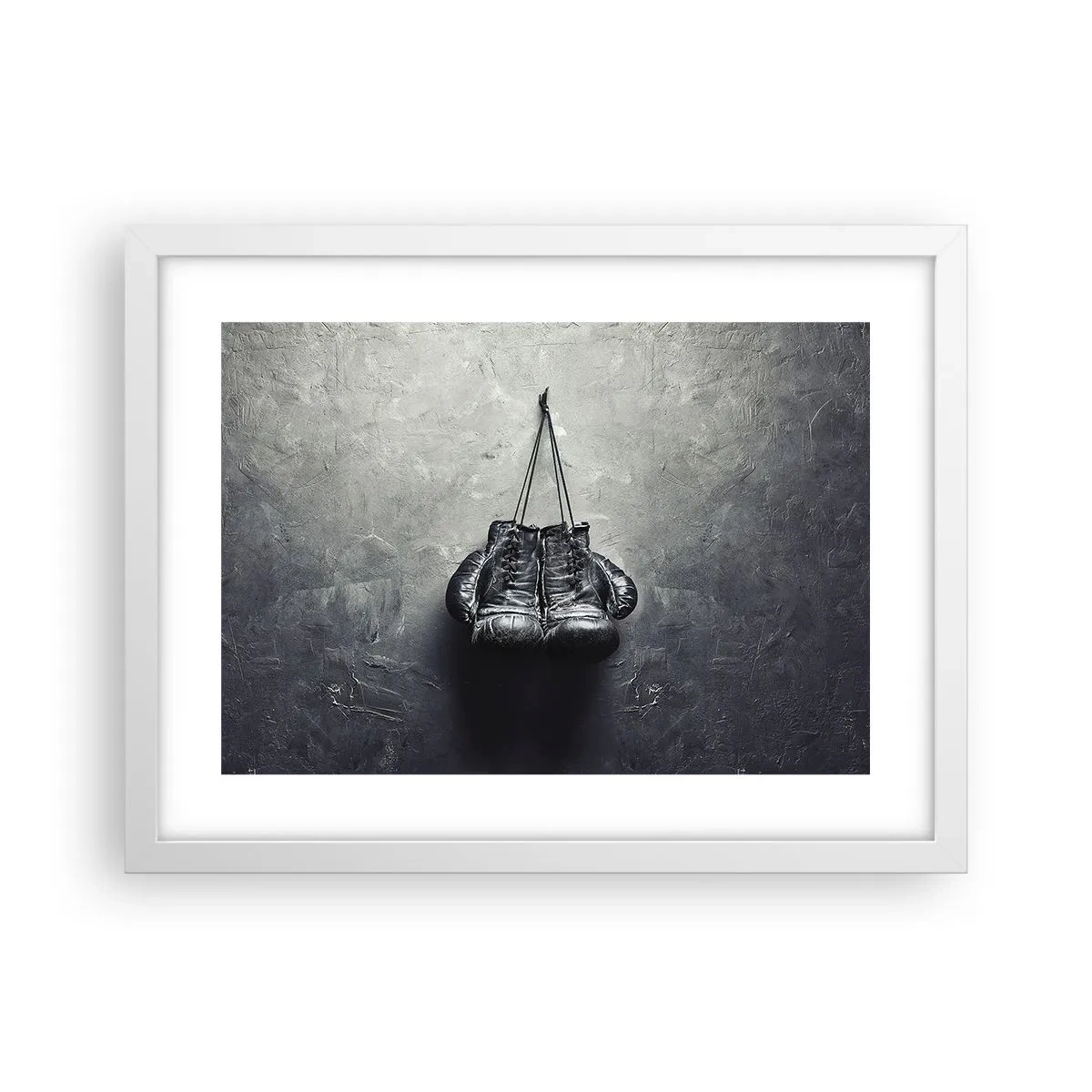 Póster en marco blanco - Tiempo de lucha y tiempo de paz - 40x30 cm