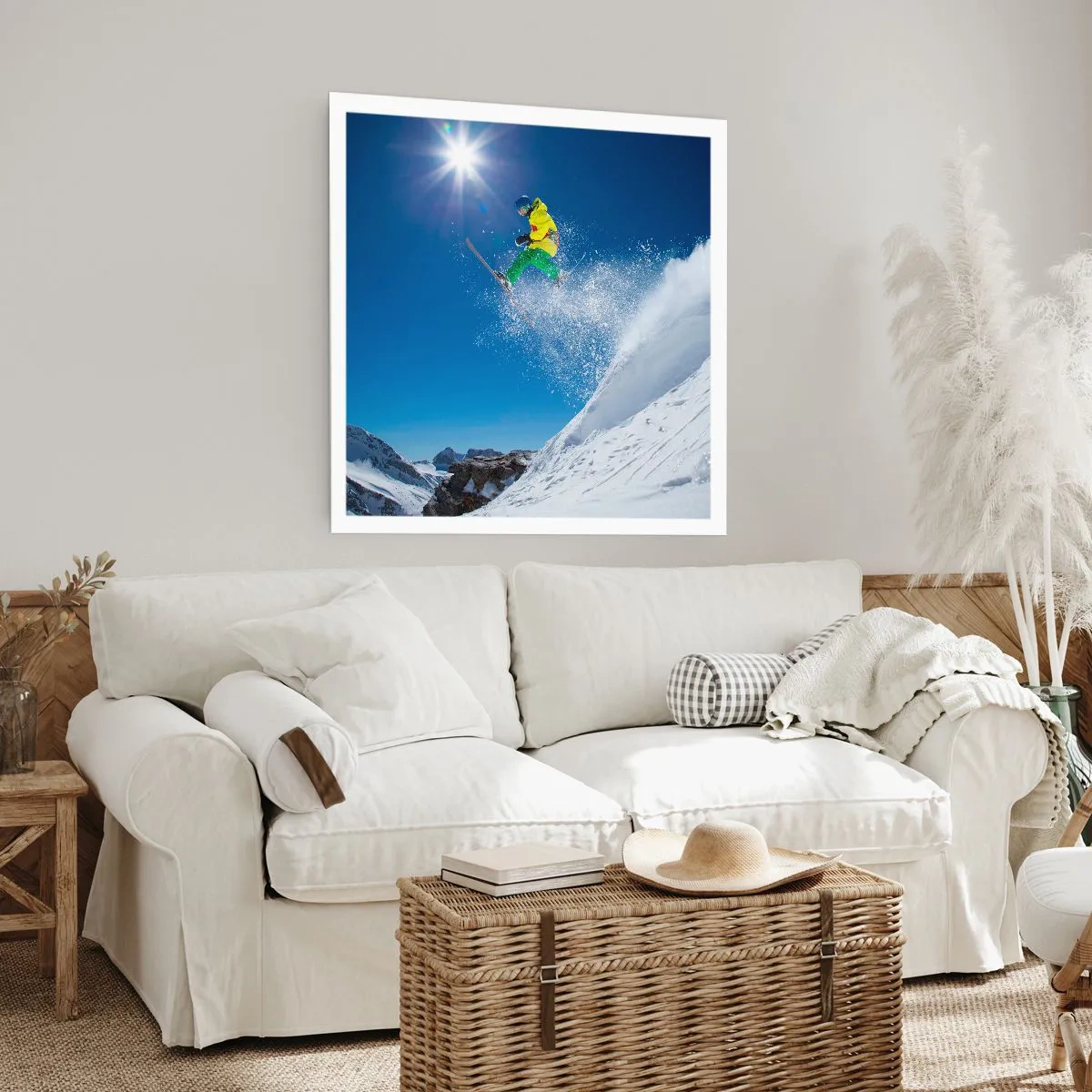 Póster - Bailando con las montañas - 40x40 cm
