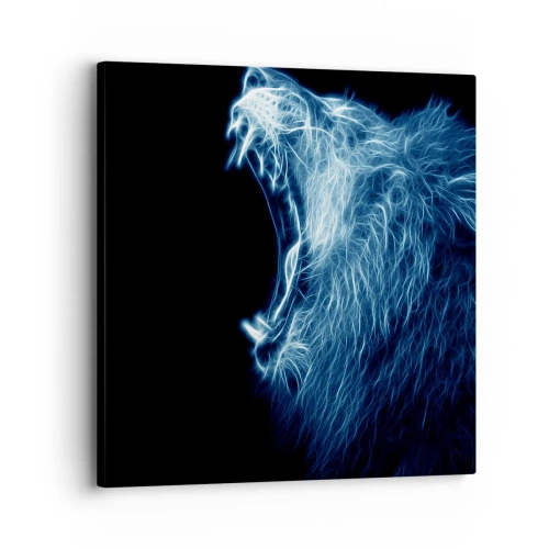 Cuadro sobre lienzo - Impresión de Imagen - La furia del rey - 30x30 cm