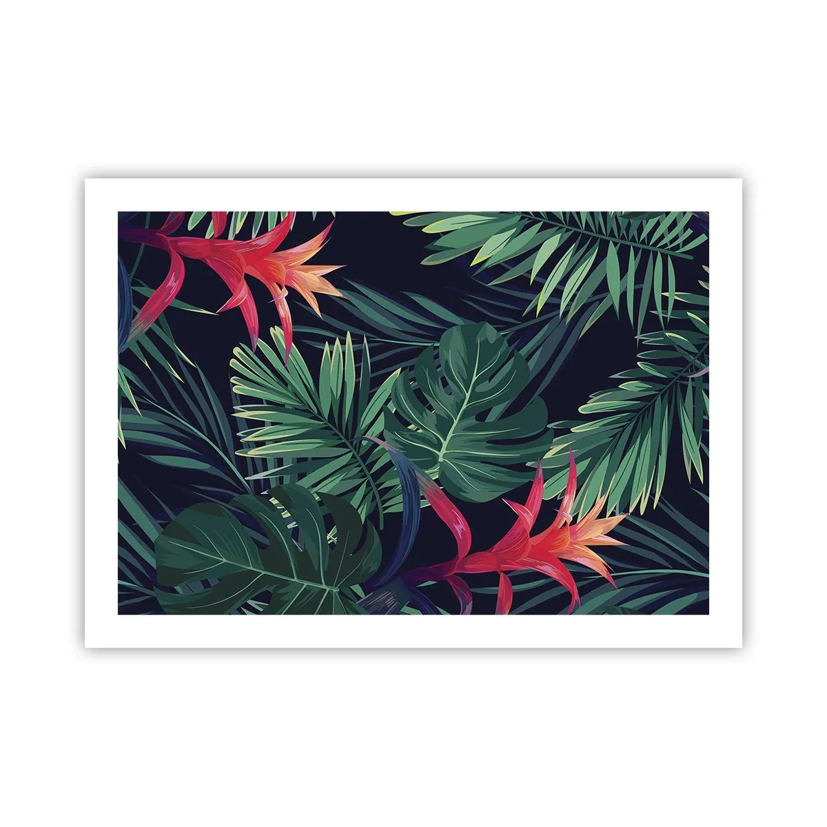 Póster - Encender el color verde - 70x50 cm
