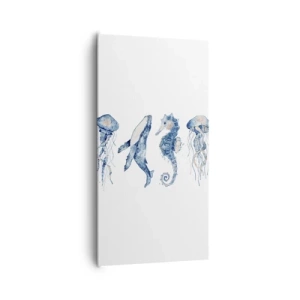 Cuadro sobre lienzo - Impresión de Imagen - Fauna marina - 65x120 cm