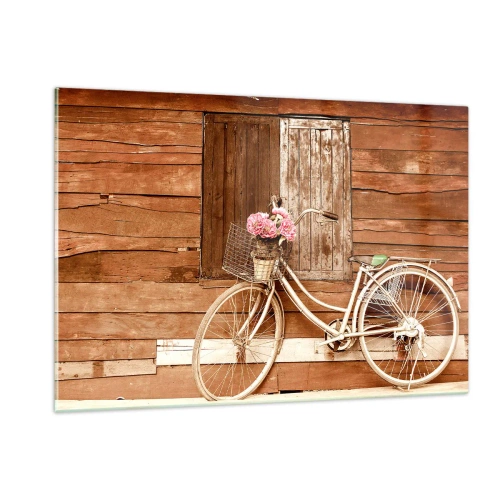 Cuadro sobre vidrio - Impresiones sobre Vidrio - Vuelvo enseguida - 120x80cm - Ahora mismo vuelvo - Decoración de pared moderna para salón y dormitorio ARTTOR
