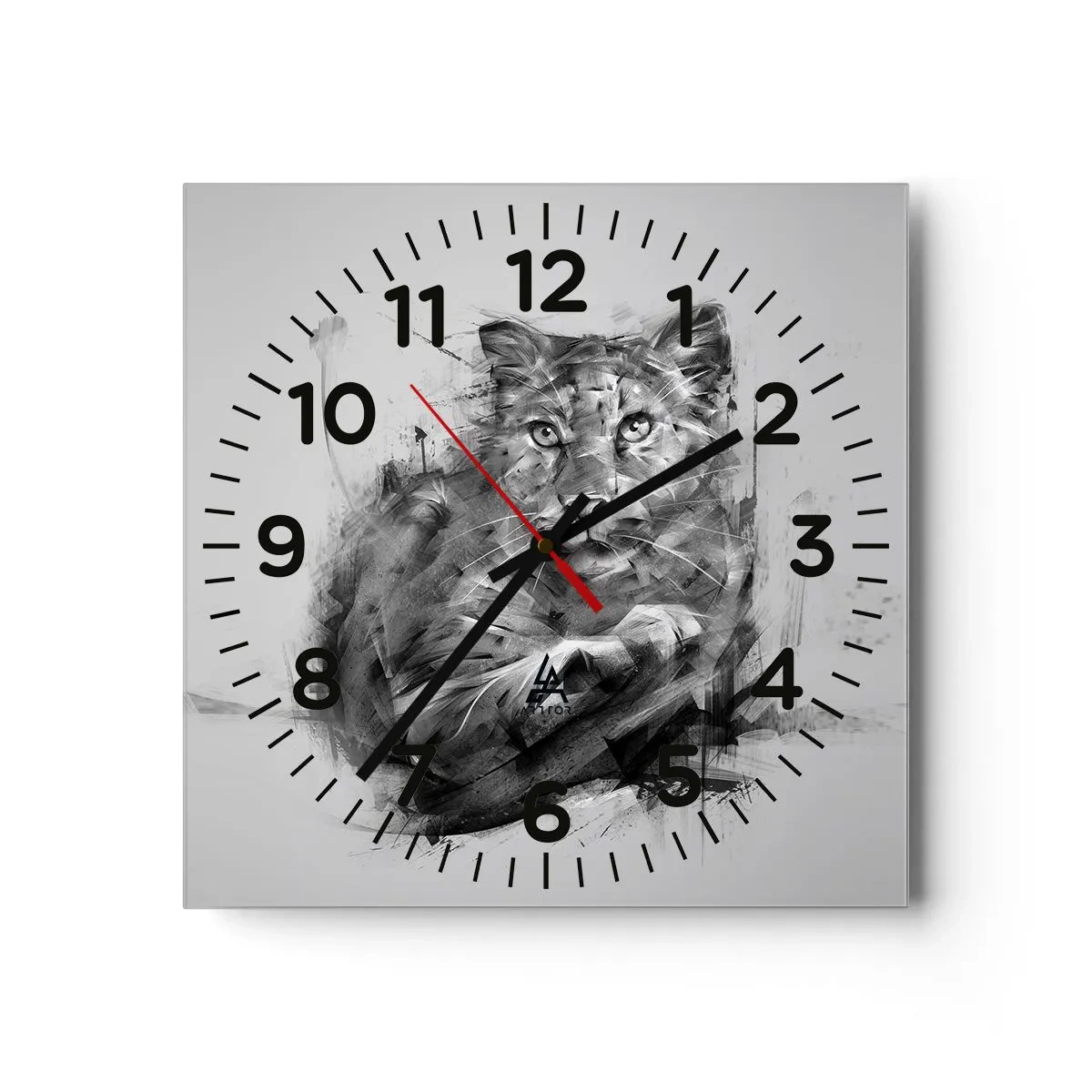 Reloj de pared - Reloj de vidrio - Sí, estoy escuchando - 30x30 cm