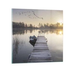 Cuadro sobre vidrio - Impresiones sobre Vidrio - Volveré en un rato - 60x60 cm