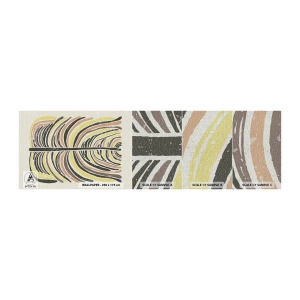 Muestra de fotomural Premium Canvas - Abstracción vibrante - bohemia, Minimalismo, Pastel - 100x30 cm