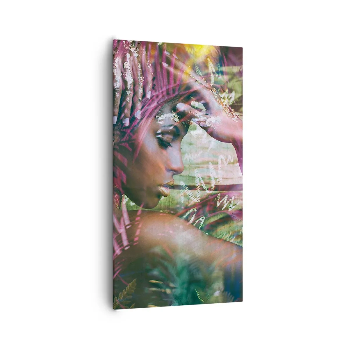 Cuadro sobre lienzo - Impresión de Imagen - La madre naturaleza en la selva - 65x120 cm