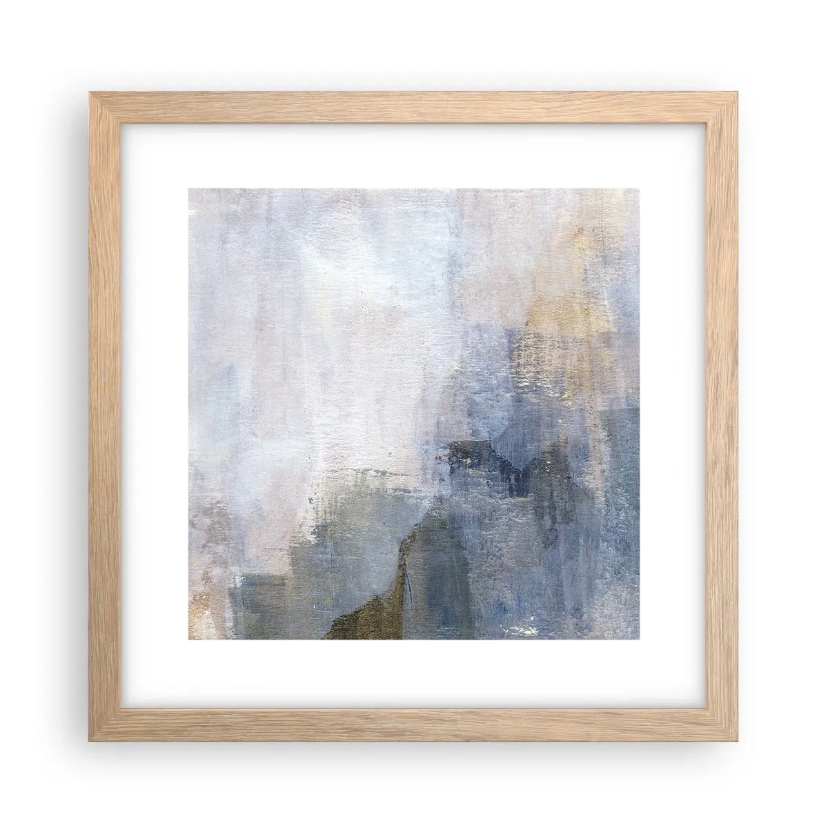 Póster en marco roble claro - Tonos de color - 30x30 cm