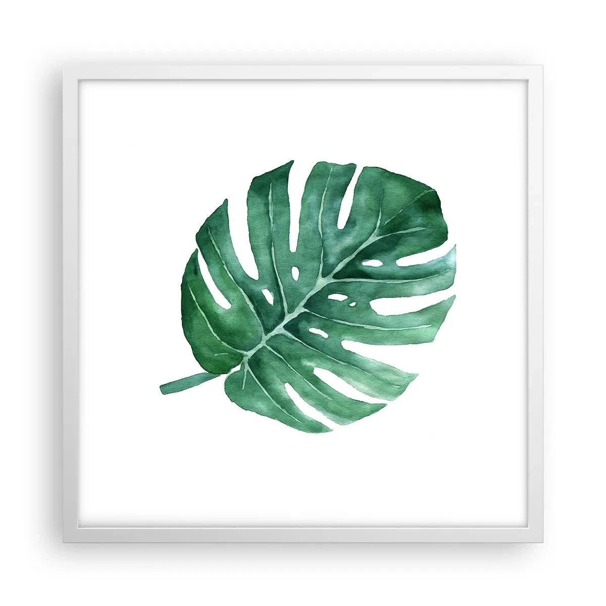 Póster en marco blanco - Concepto verde - 50x50 cm